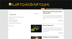 Desktop Screenshot of floatingsensations.co.uk